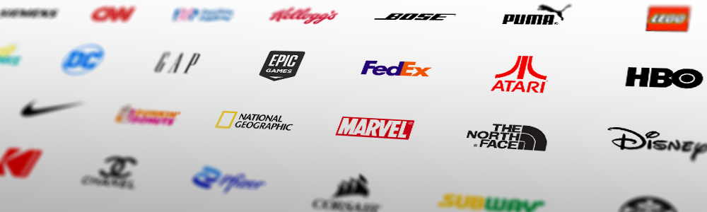 A collection of various logos representing different brands